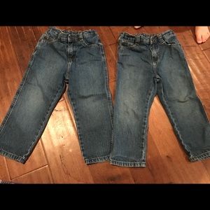 2 pair toddler boys Wrangler jeans 3T